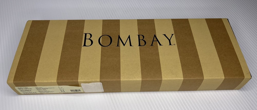 Bombay Company Silver Cake Server and Knife Set