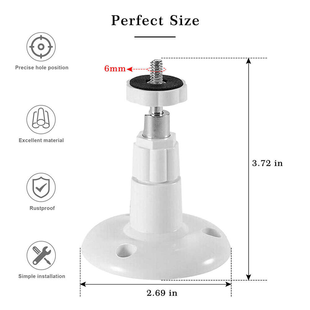 Wall Mount Holder Bracket For Ring Stick Up Cam Wired/Battery Security Camera