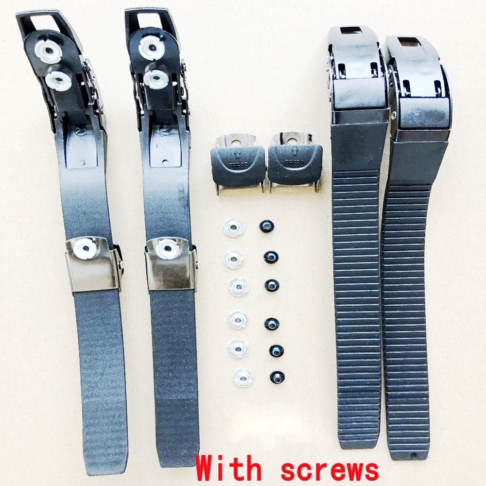 2 Sets Inline Skate Strap Buckle with Clamp Screws Nut Replacement