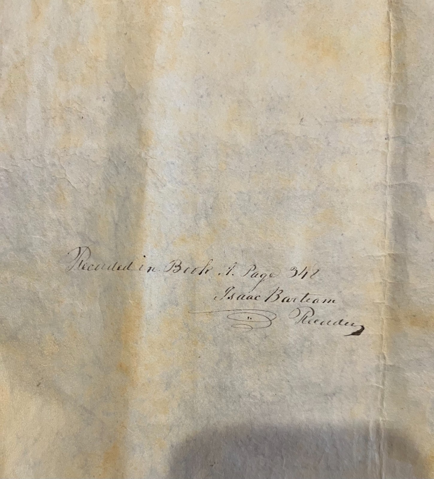 Rare Vintage Quaker Marriage Certificate Late 18th Century Delaware County PA!