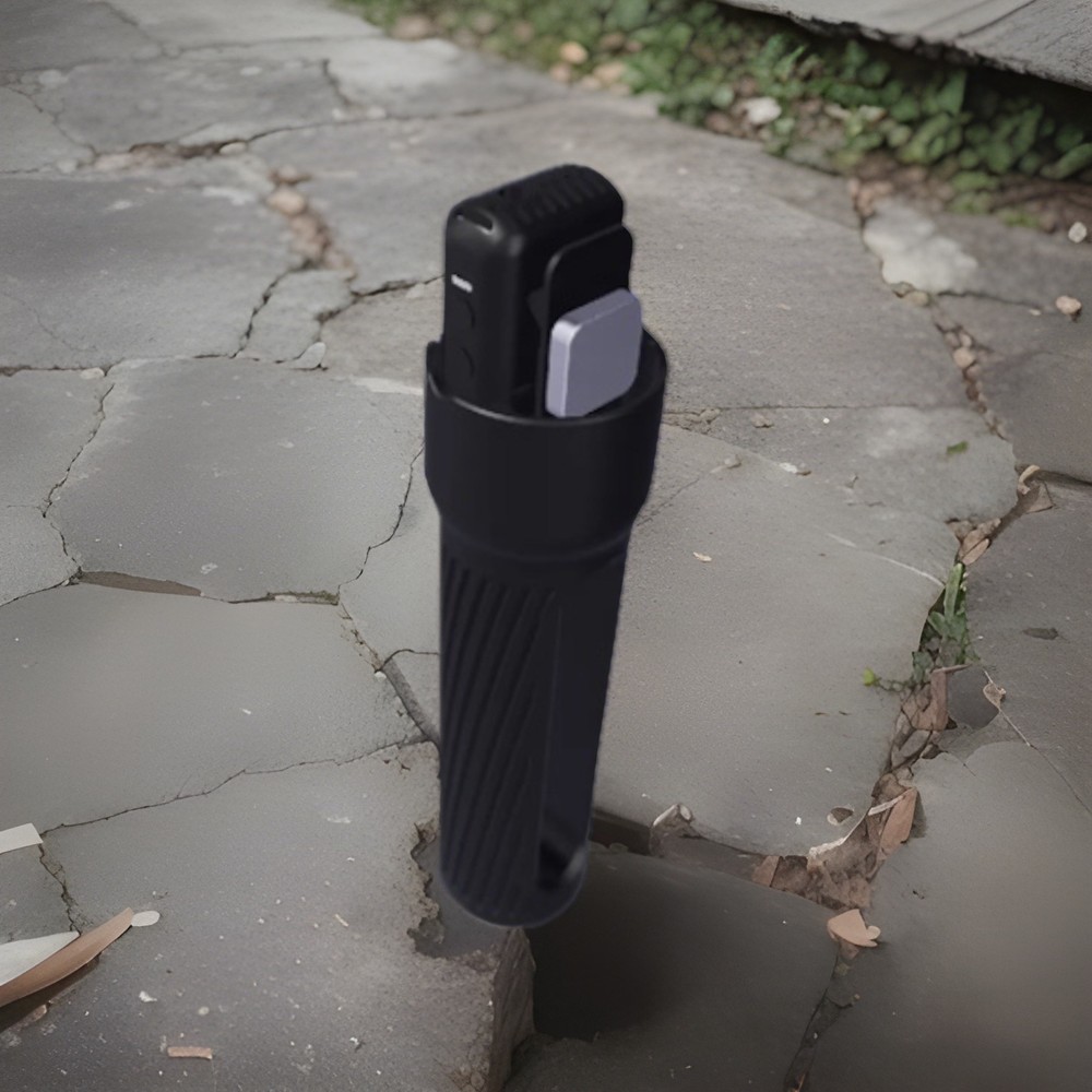 DJI WIRELESS MIC Interview Handle, Portable Handled Microphone Adapter No Mic