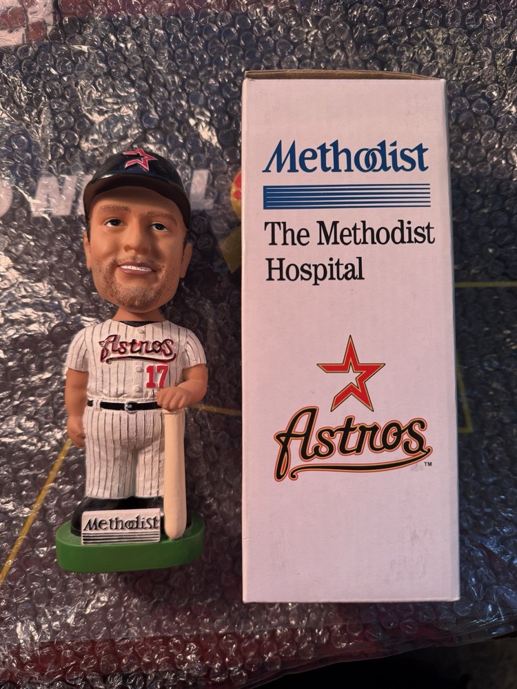 2002 Lance Berkman Houston Astros Bobblehead With Original Methodist Box