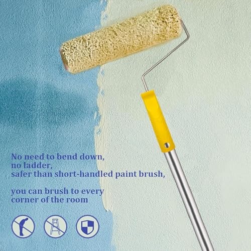 Paint Roller Kit,Paint Roller Brush Set with 5.2FT 5.2FT Paint roller kit