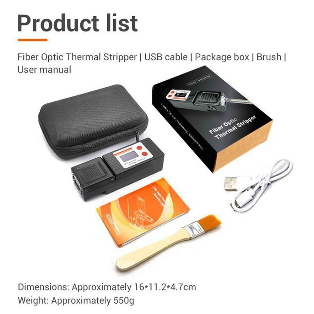 Fiber Optic Thermal Stripper Adjustable Temperature Automatic Optical Fiber NEW