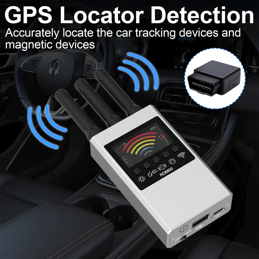 GPS Tracker Anti Spy Hidden Camera Detector Finder Wireless Bug Detection Device