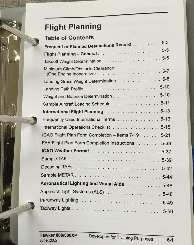 Hawker 800-800XP - Complete Cockpit Reference Handbook - CAE LIKE NEW!