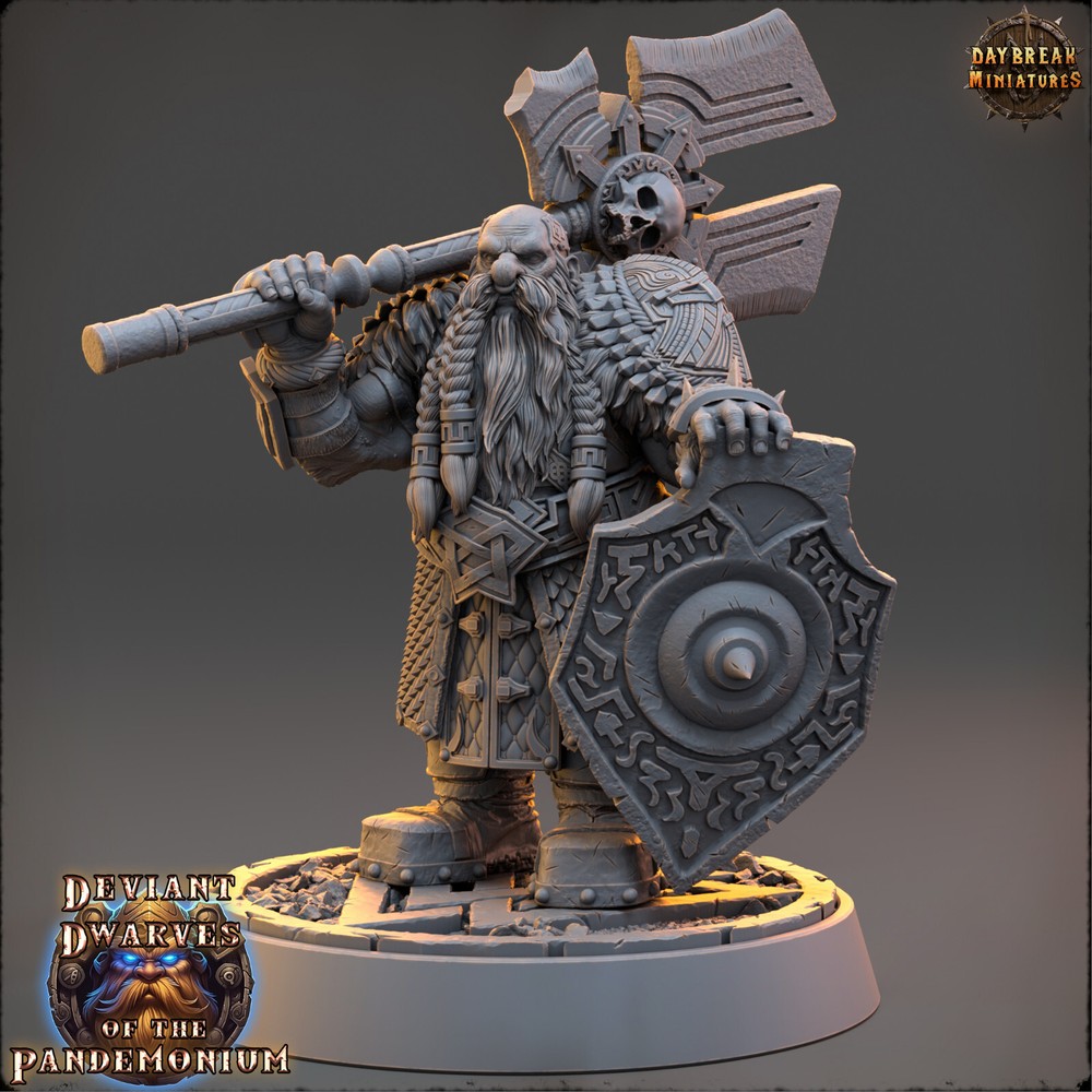 Deviant Dwarf Froden | DayBreak Miniatures | Compatible with D&D/AOS