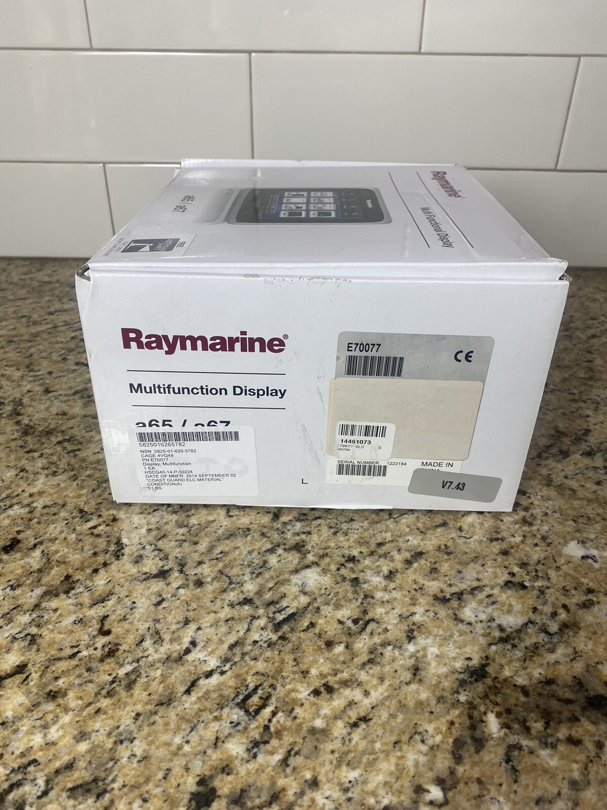 New/Open Box- Raymarine A67 Multifunction Display Part # E70077 - Version 7.43