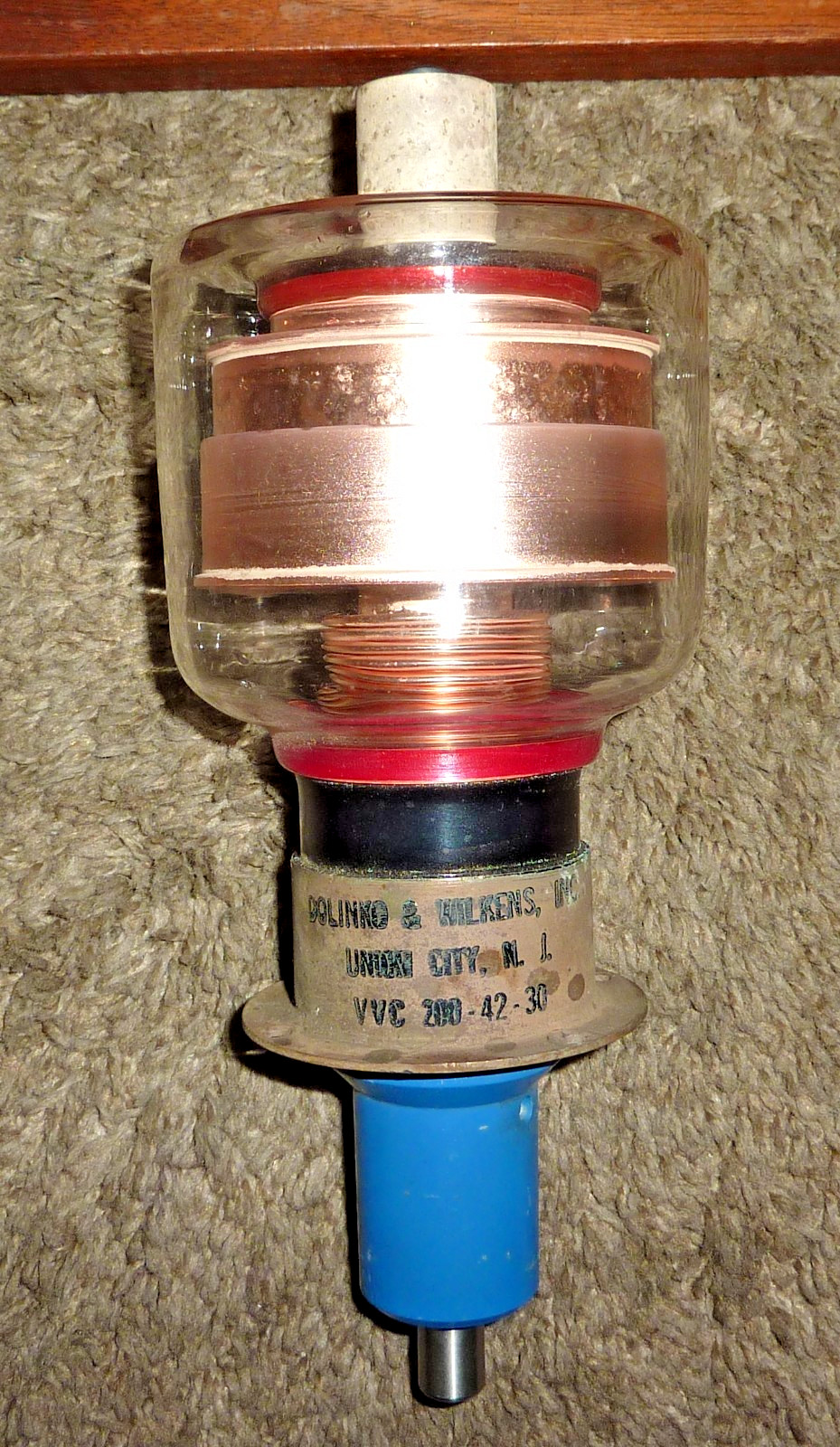 Dolinko & Wilkens 200-42-30 Vacuum Variable Capacitor 200-42pf 30kV As-Is
