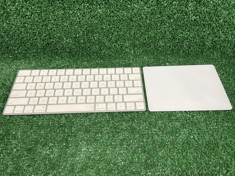 Apple A1644 Wireless Magic Keyboard 2 & A1535 Magic Trackpad 2, Working.