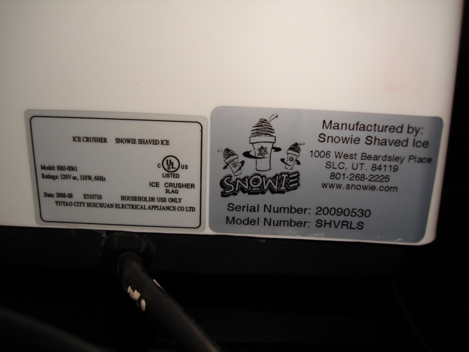 Little Snowie Max Snow Cone Machine Premium Shaved Ice Maker