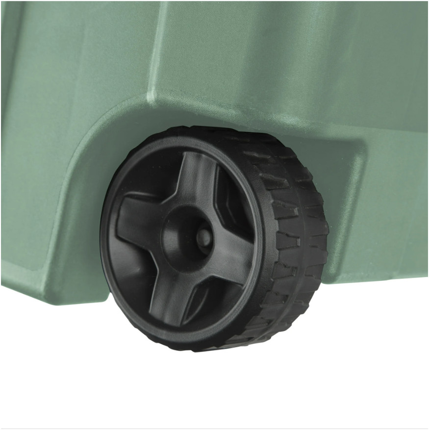 2 Pack Sterilite Extra Large 40 Gallon Plastic Wheeled Storage Bin, Light Green