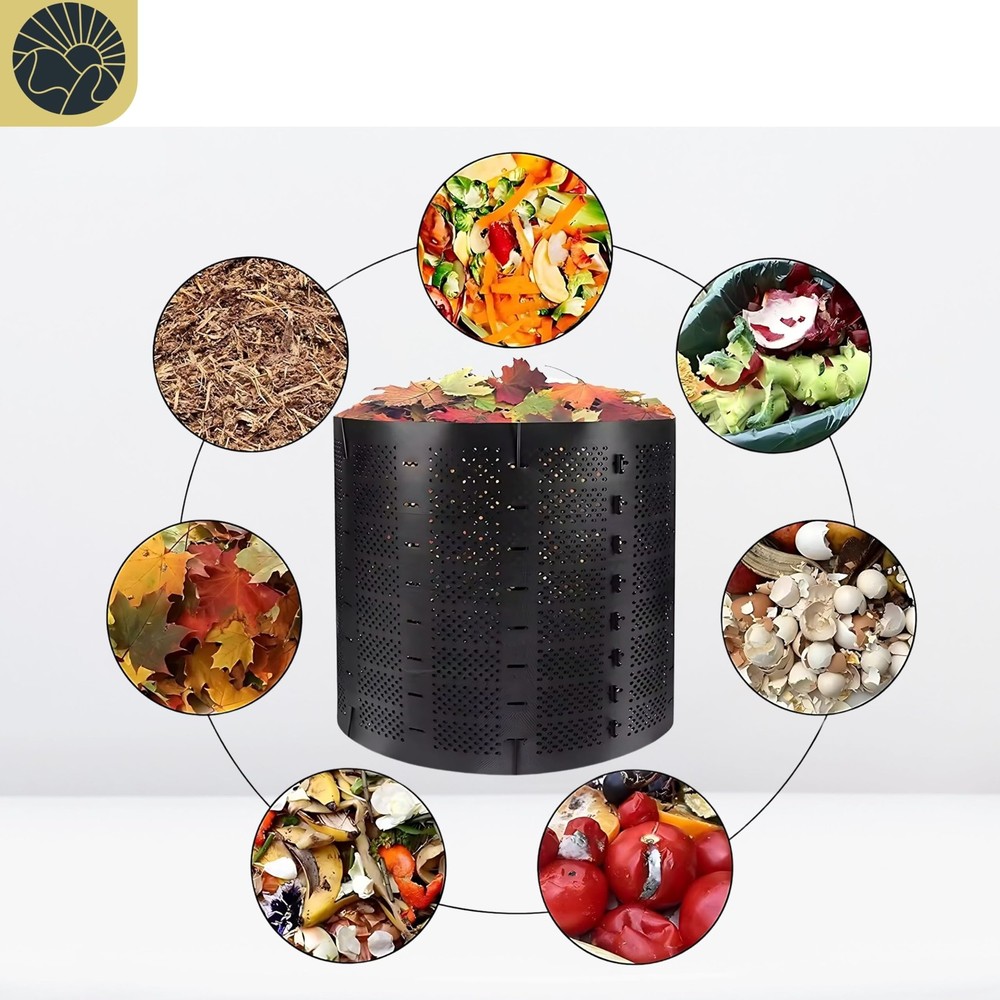 Compost Bins Outdoor Compost Bin Outdoor Composter Easy Assembling Large Capa...