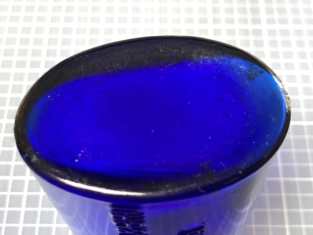 Deep Cobalt John Wyeth Eye Cup Bottles w/ Eye Cups