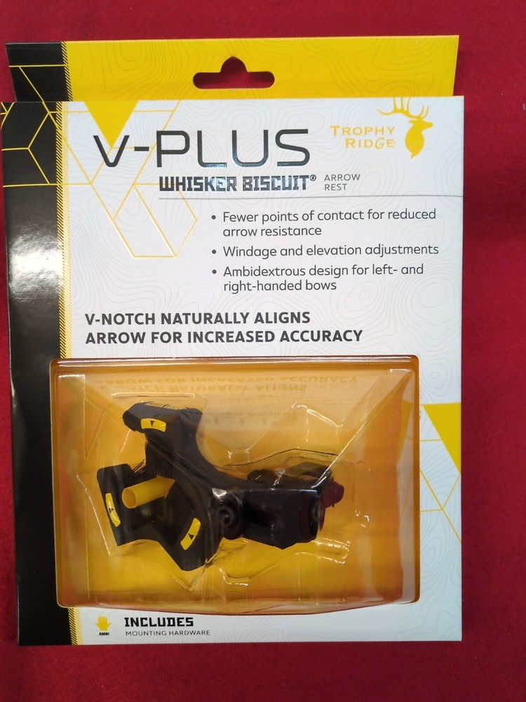 Trophy Ridge Whisker Biscuit V Plus Arrow Rest Archery Bows