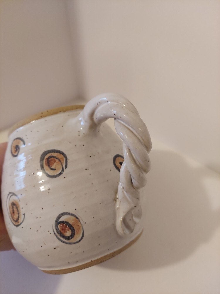 Horse Figure Lid Handmade Ceramic Teapot Signed