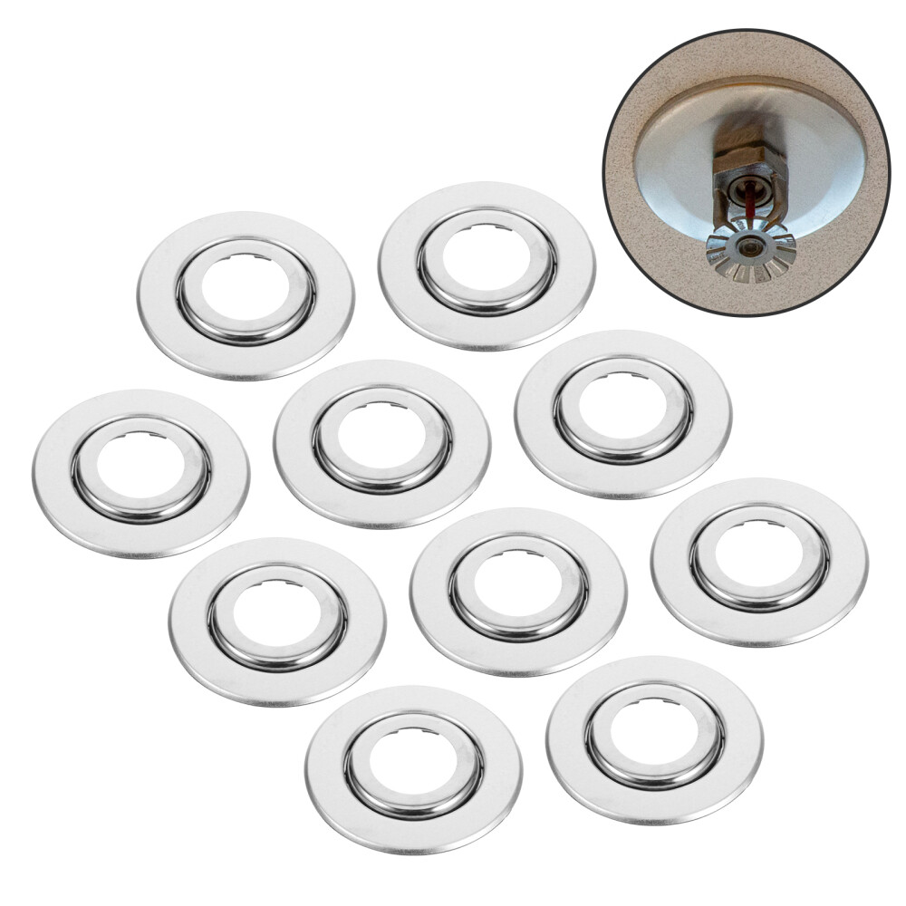 10 Pcs Double Disc Decorative Cover Fire Sprinkler Cap Protector for