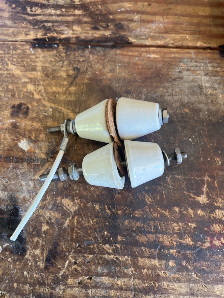 Vintage RF / Transmitter Hardware & HV Insulator Lot – From Ham / Broadcast Engi