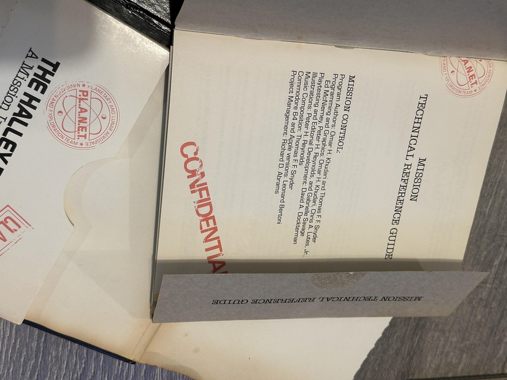 Vintage The Halley Project Atari Commodore Big Box Game Mindscape 1985 Complete