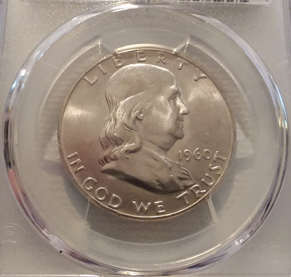 1960-D PCGS MS65 FRANKLIN HALF *** BLAST WHITE MINT STATE GEM BRILLIANT UNC ***