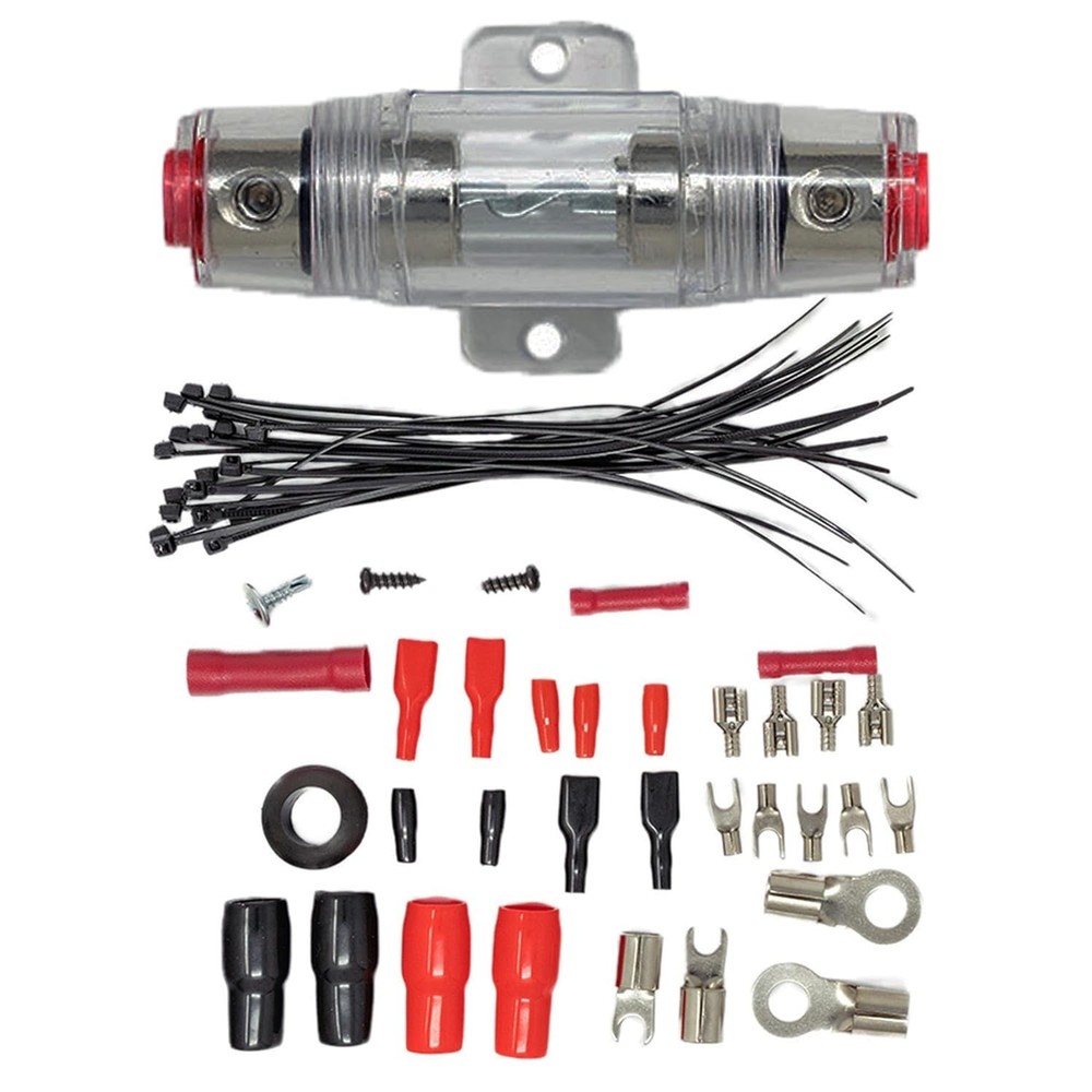 Complete 2500W 4 Gauge Amplifier Install Kit - Enhanced Performance Cables