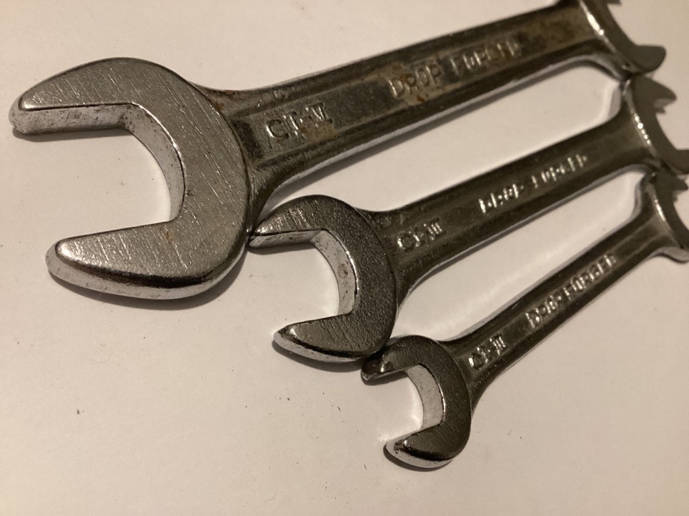 Drop forged, double open end spanner, sizes 16 17 ,12 13,8 9 ff