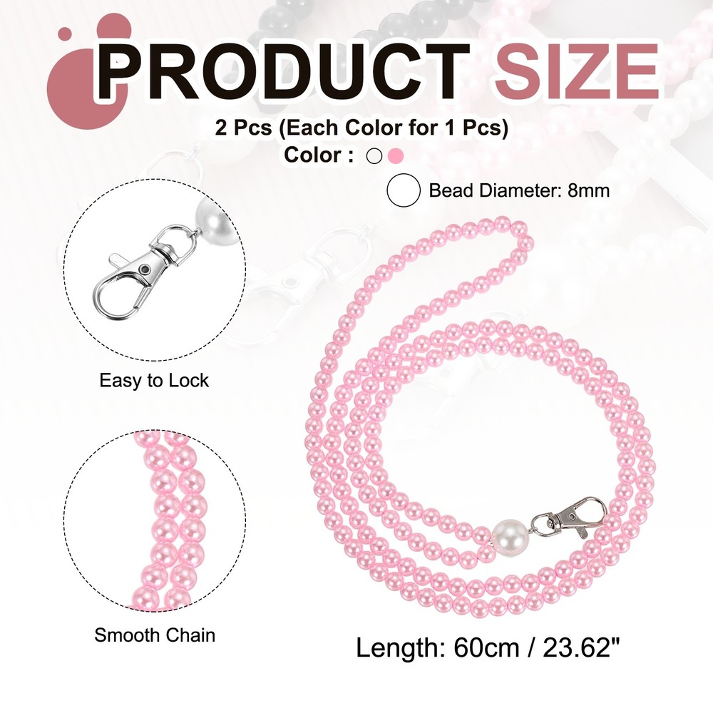 Zipper Helper Pull, 2 Pcs Zipper Puller with Rotating Clip, White/Pink