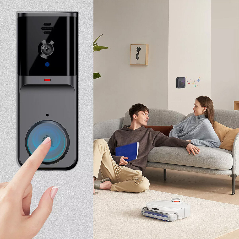 Smart WiFi Wireless Video Doorbell Security Streaming Camera Door Bell Intercom