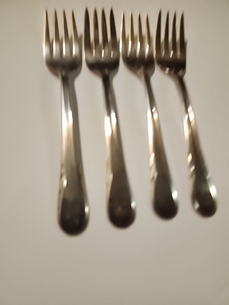 4 R.C.CO. Argyle plate Flatware Pcs Salad Fork RCCO