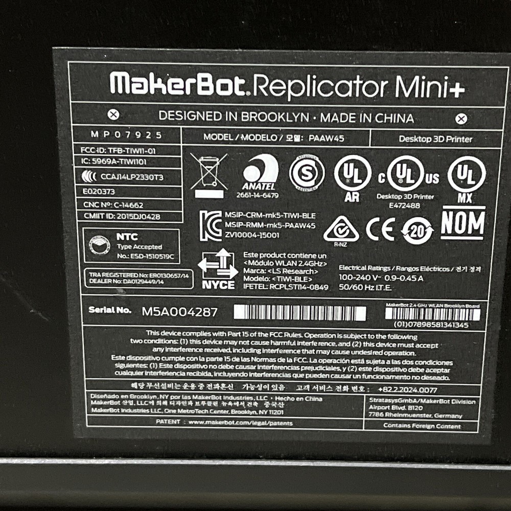 MAKERBOT REPLICATOR MINI+
