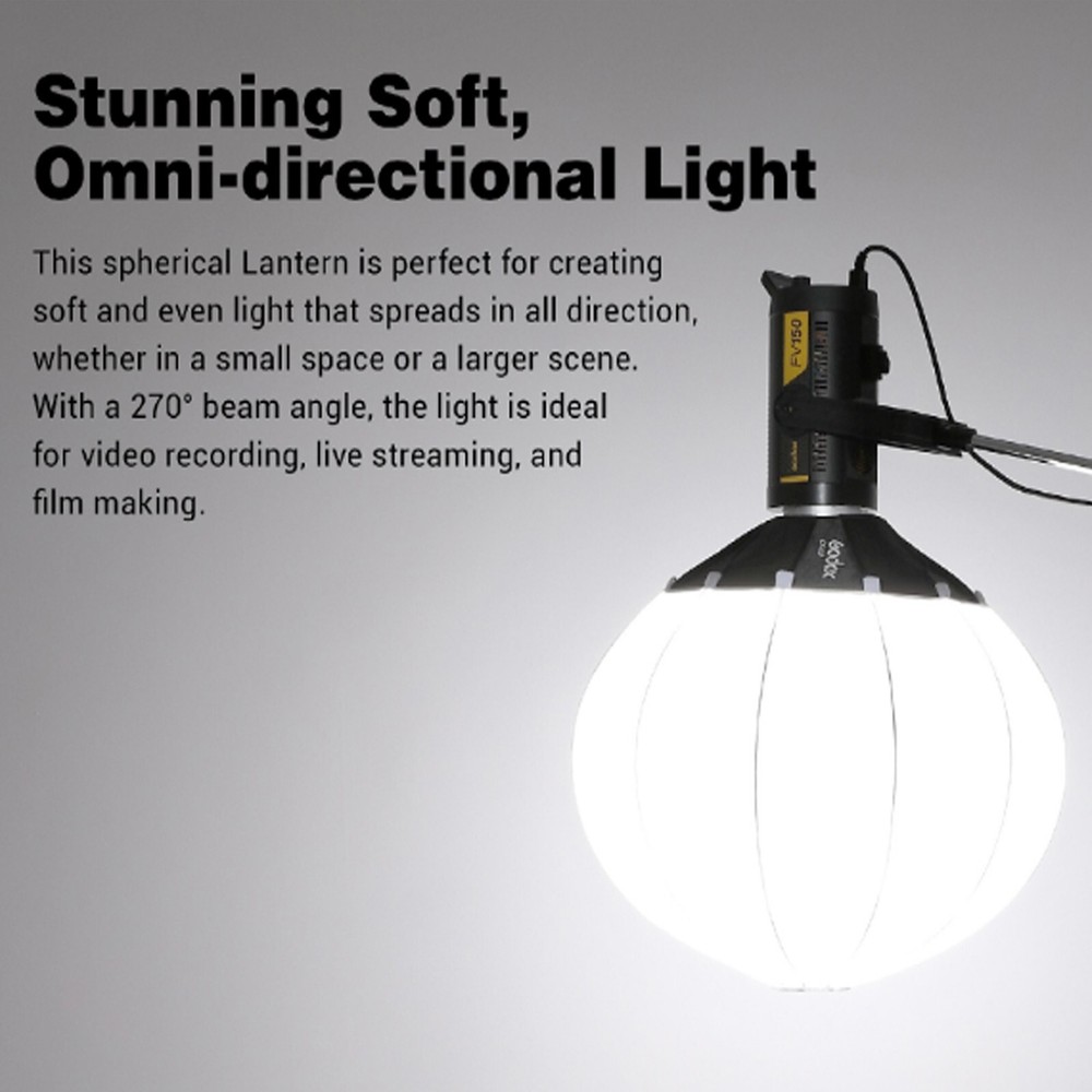 Godox CS-65D 65cm Lantern Softbox Quick-Setup Soft Light Modifier with Skirt