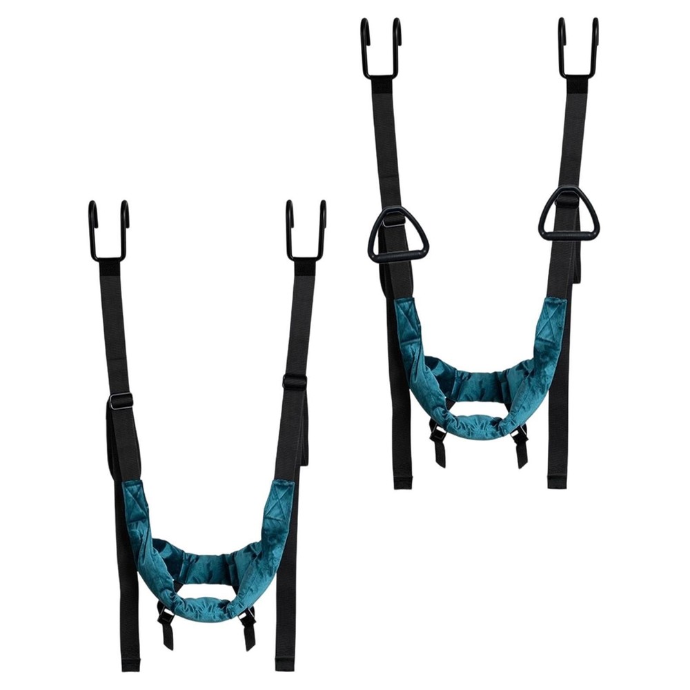 Portable cervical traction device, easy to install, harness