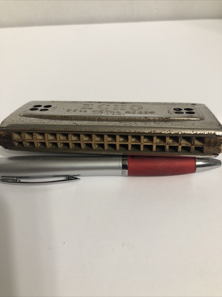 Vintage M. Hohner Echo Two Sided Echo Harmonica made in Germany ￼￼