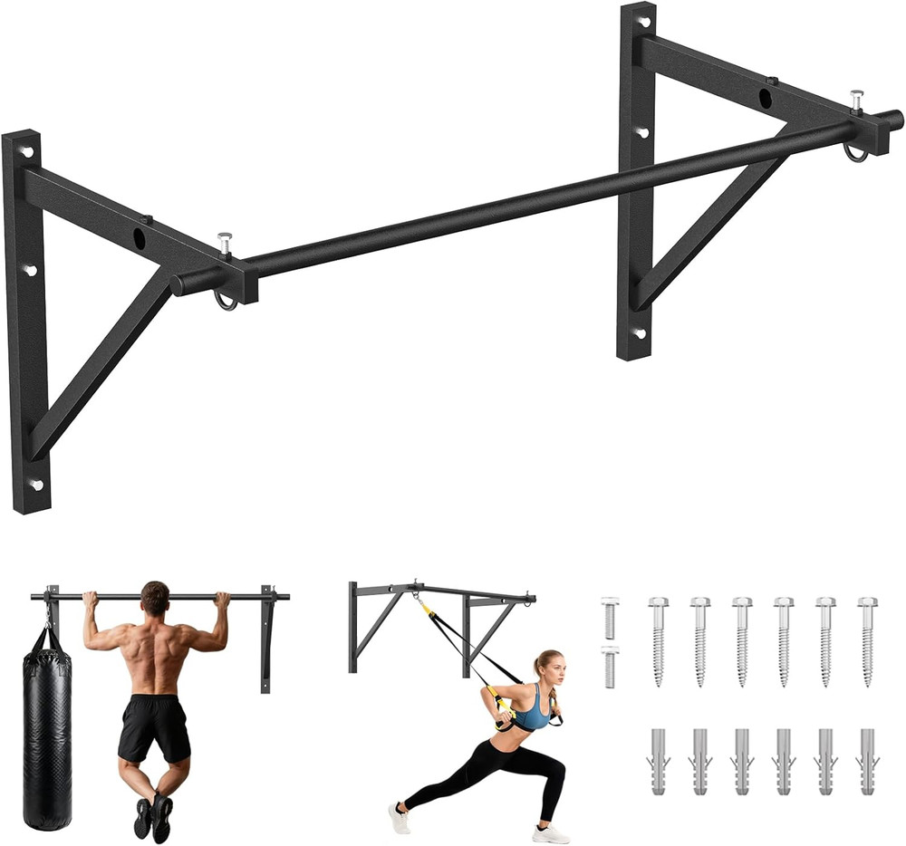 Wall Mounted Pull up Bar, Chin up Bar, Strength Training Pull-Up Bars Chin up Ba