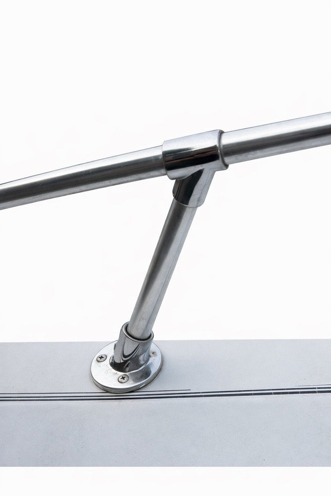 Rinker V190 OEM Bow Rail – Stainless Grab Railing System CLEAN Complete 1987