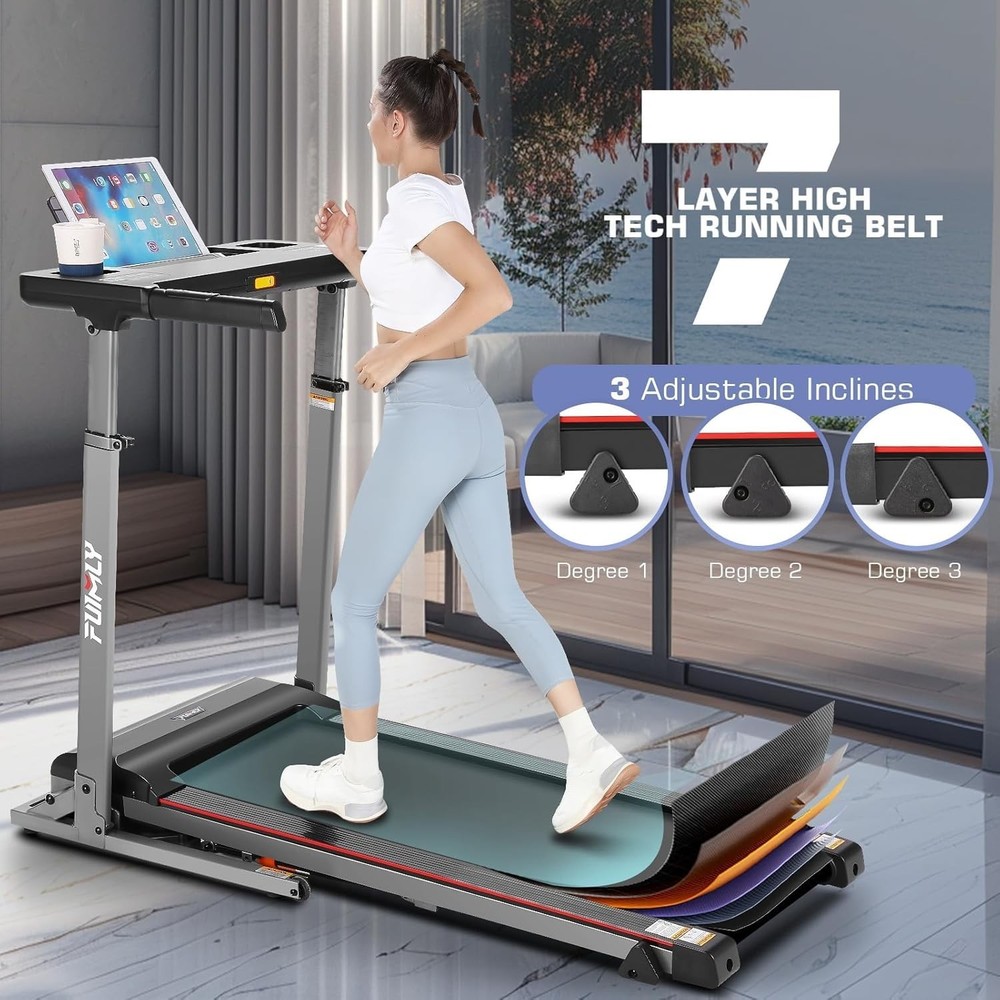 🏃‍➡ Unique Adjustable Height Design Treadmill Machine for Home Excercise🏃‍➡