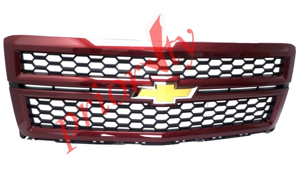 23194170 Front Grille Black Mesh Deep Ruby Metallic 2014-15 Chevrolet Silverado
