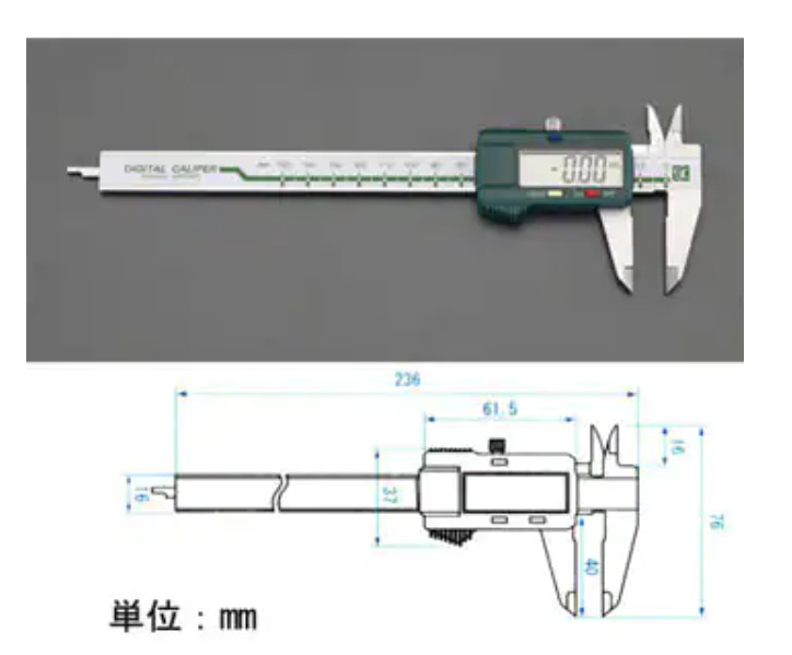 150mm Digital Caliper (for left-hand person)　JAPAN