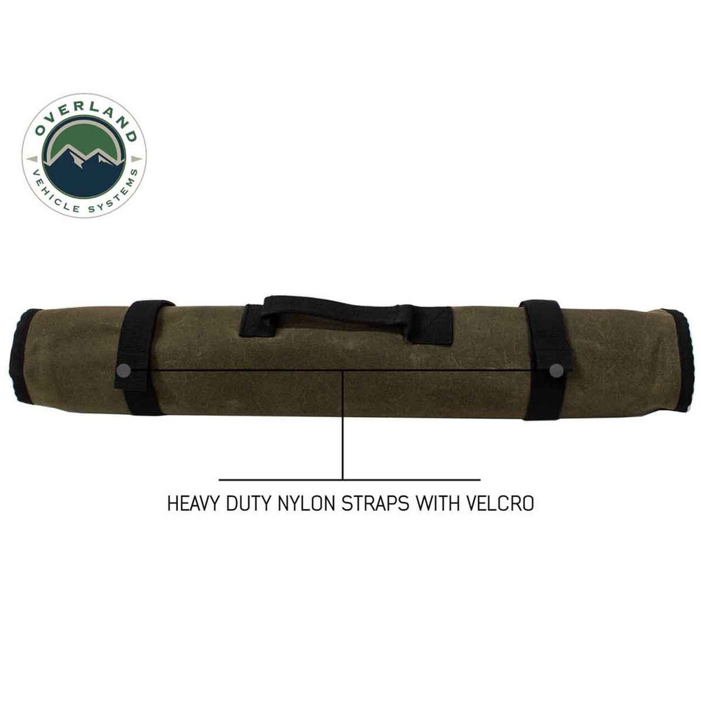 Rolled Bag Socket With Handle And Straps Number 16 Waxed Canvas