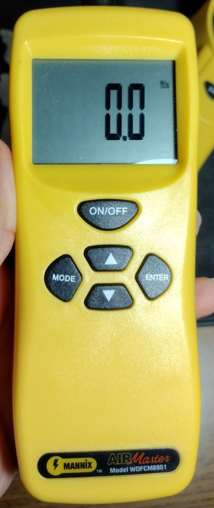 Mannix Air Master Model WDFCM8951 Digital Air Flow Meter (UNTESTED) (READ DESCRI