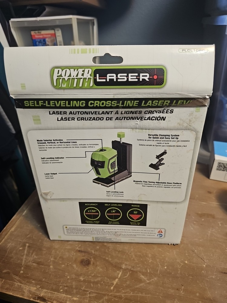 Power Smith Laser Self- Leveling- Line Laser Level Used One Time.