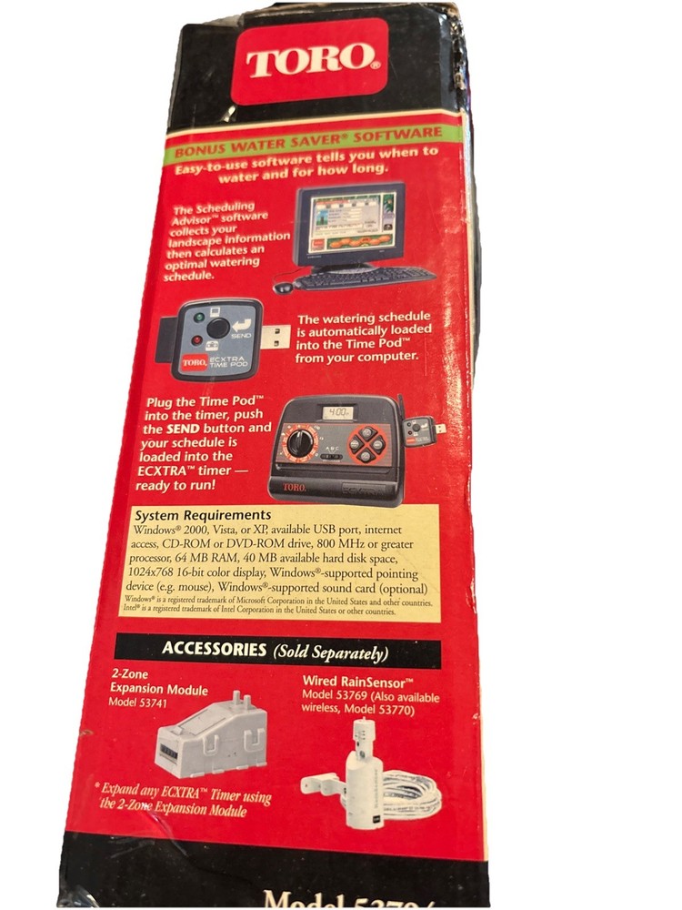 Toro Extra Sprinkler Water Saver With computer programming Model 53794 S2