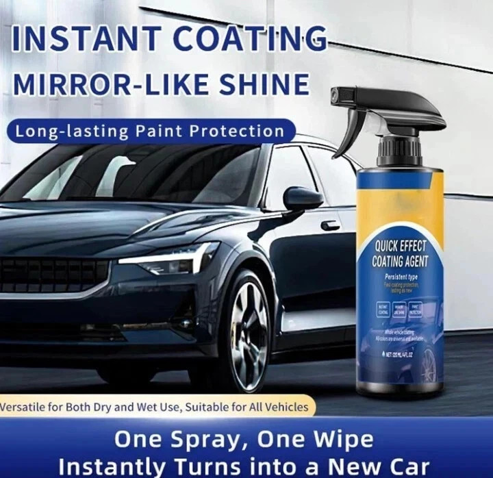 Car Coating Spray Quick Effect Coating Agent,Car Scratch Wax Polish Spray Liquid