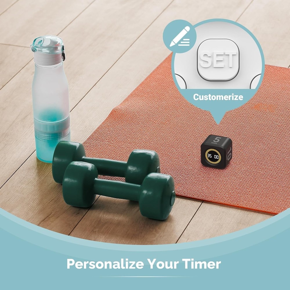 Pomodoro Timer Visual - Productivity Pomodoro Cube, 5/10/25/50 Min Countdown ...