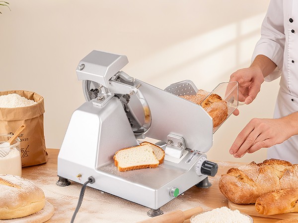 TECSPACE 10 inch Commercial Meat Slicer, 180 W Electric Meat Slicer Machine