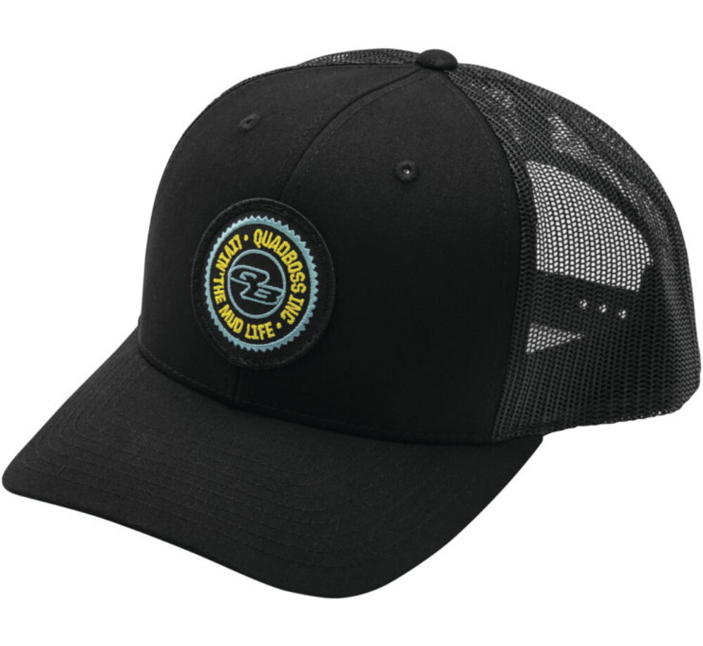 QuadBoss Sprocket Snapback Hat Black/Hi-Vis