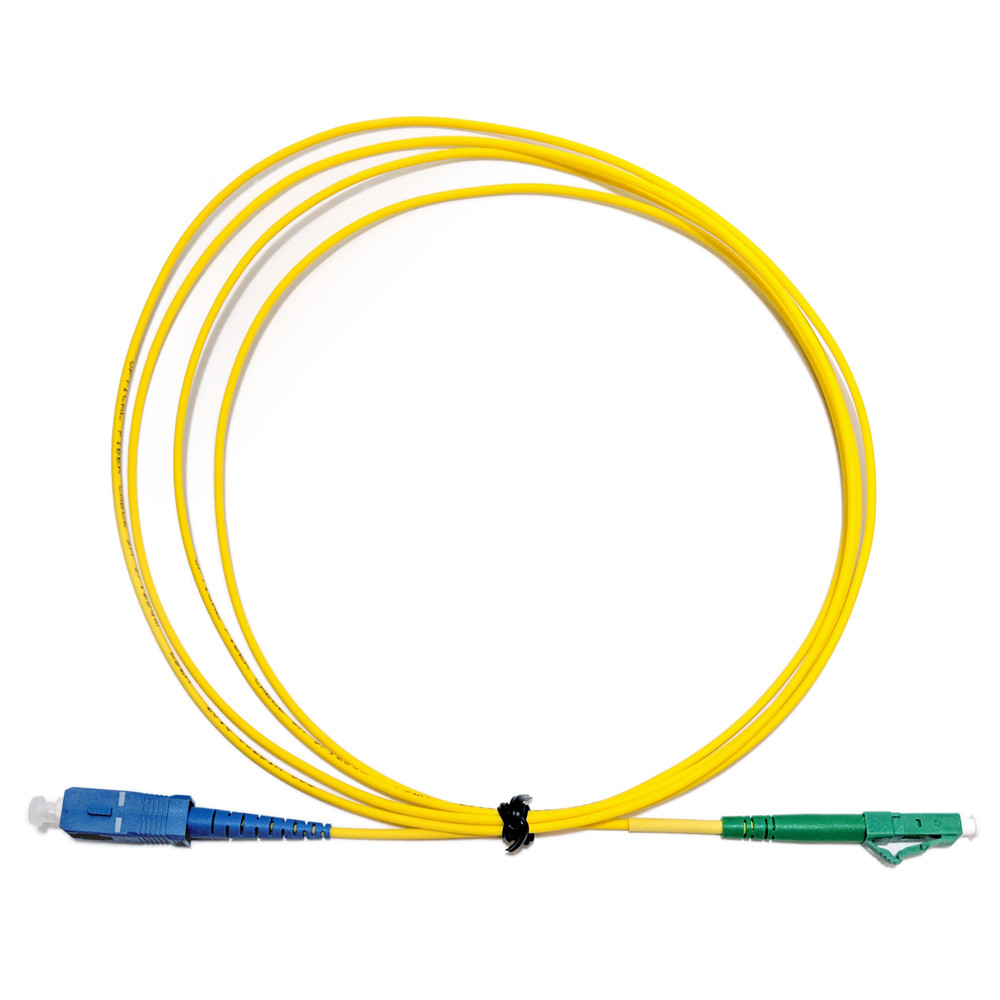 Fiber Optic Cable Patch Cord, Singlemode, Simplex SCUPC to LCAPC, 2M (6ft)