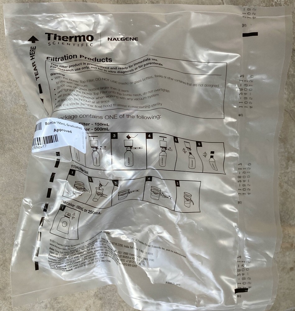Thermo Scientific Nalgene 150ml Filter Unit Receiver Bottles (8 pcs) Z358231