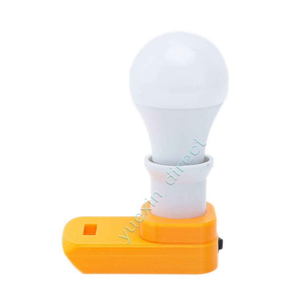 For Dewalt 20v Battery Powered LED Light Bulbs Emergency Backup Rechargeable