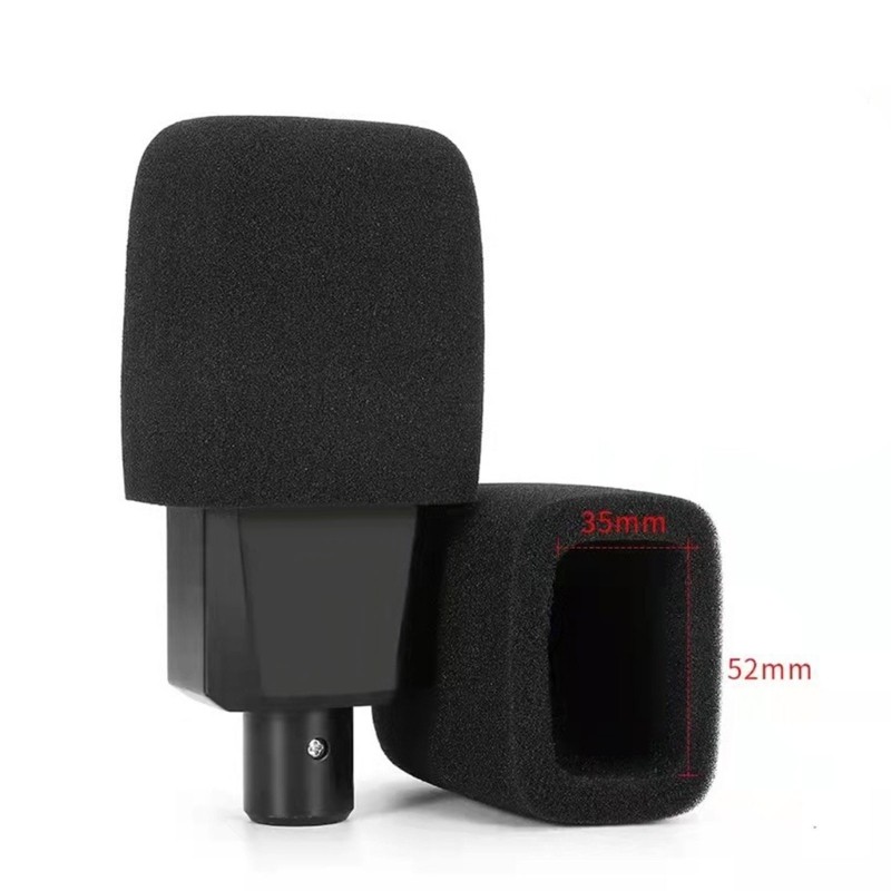 Noise Suppression Cover Wind Screen Studio Filter Square Microphone Cover Sponge